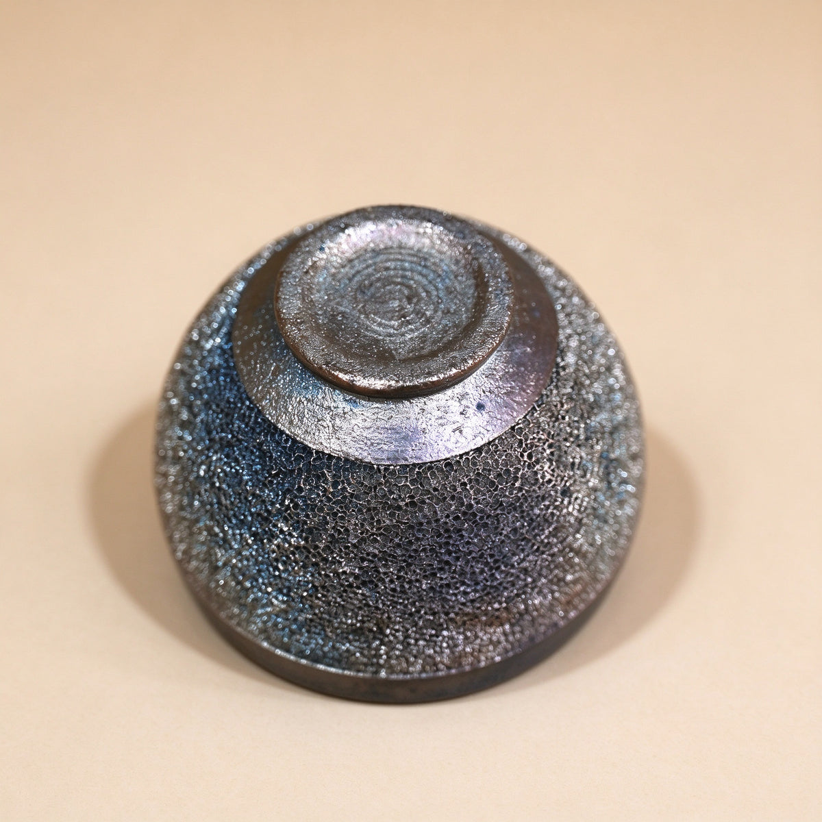 Obsidian Silver Wood-Fired Tea Cup — 70 ml — detail 3