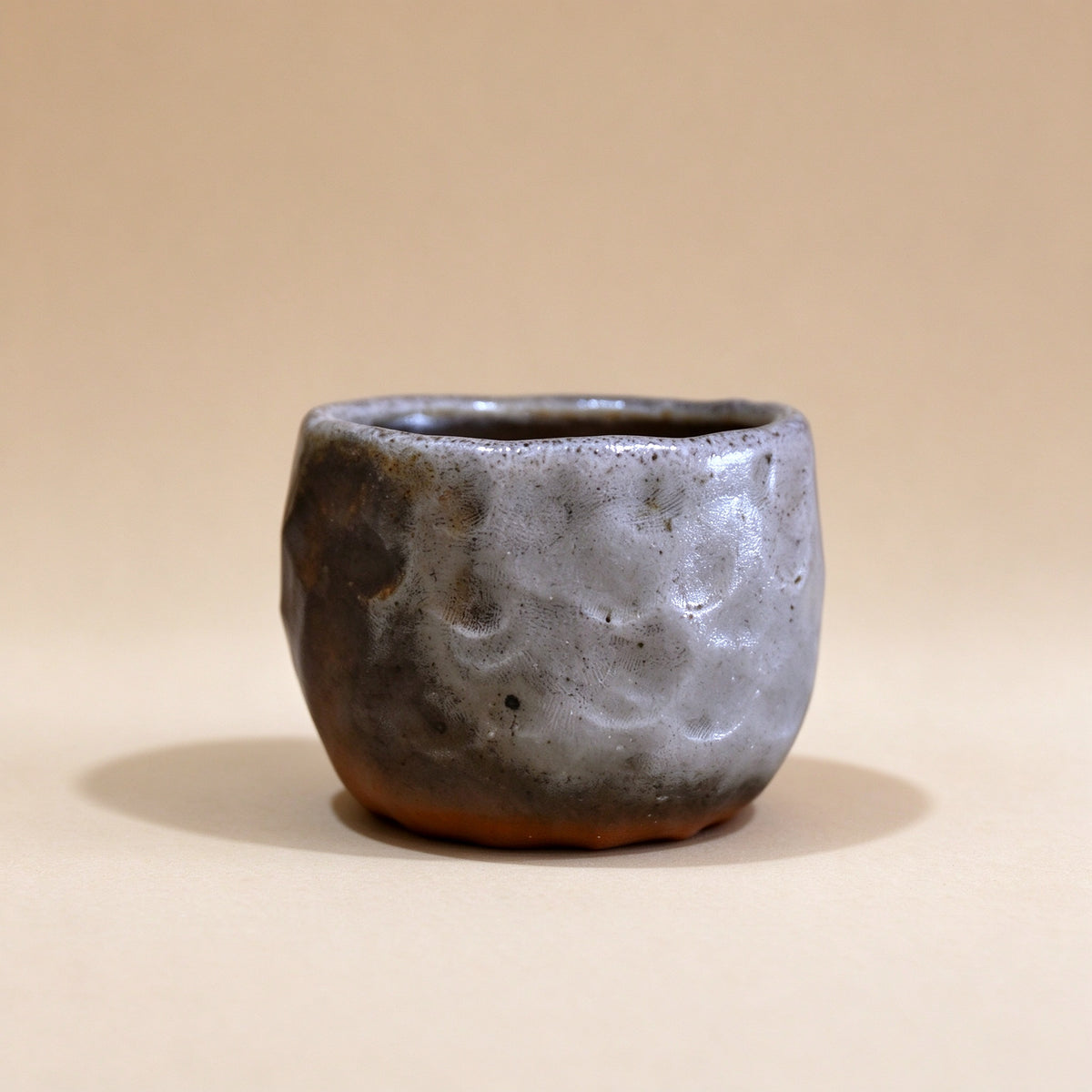 Pale Mist Hand-Pinched Wood-Fired Tea Cup — 75 ml — detail 3